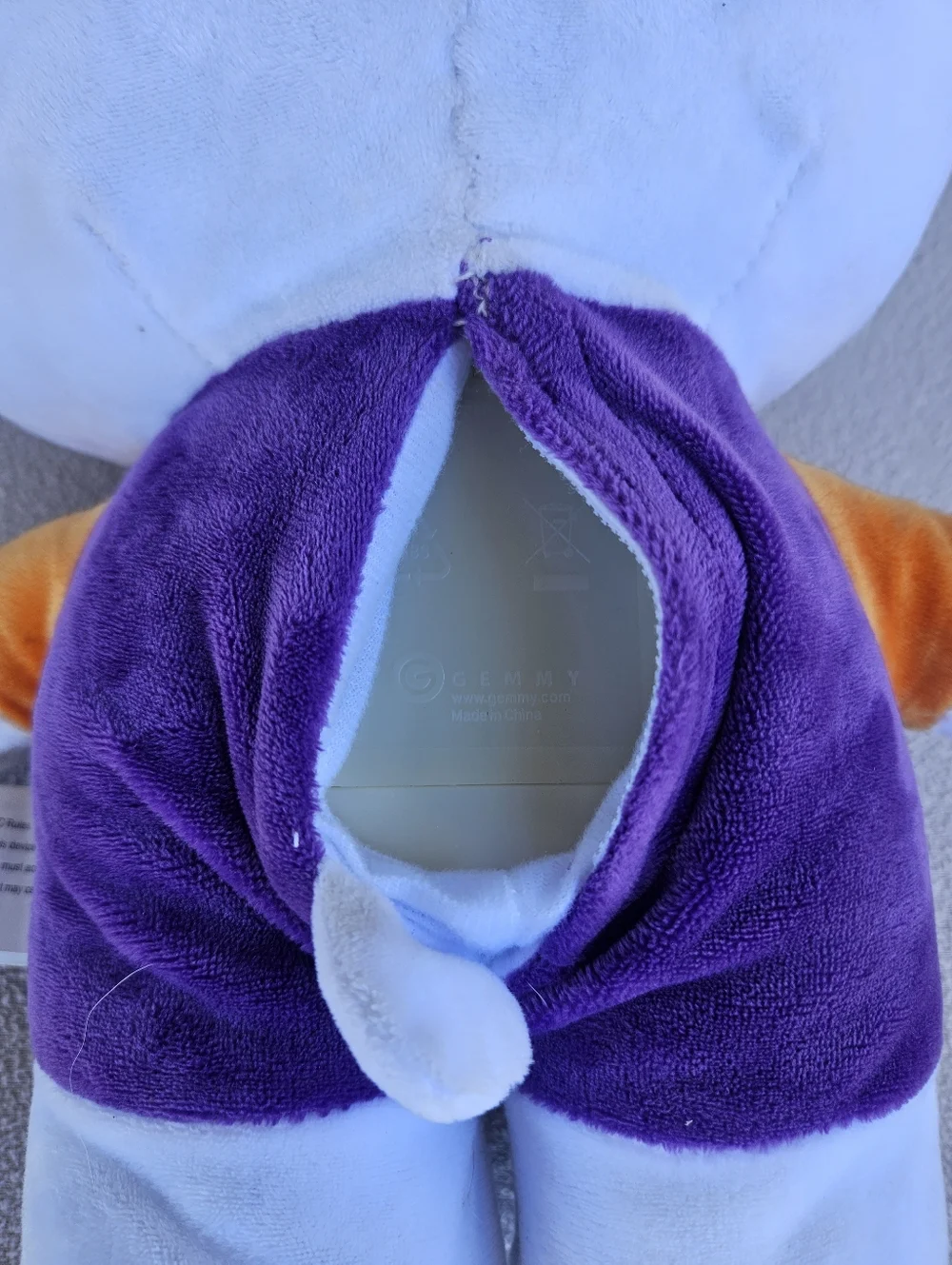 Gemmy Halloween Hello Kitty Cat Animated Side Stepper Purple Witch Plush 12